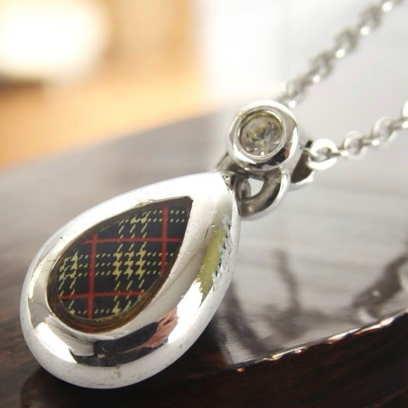 Burberrys Nova Check Pendant Necklace 😍